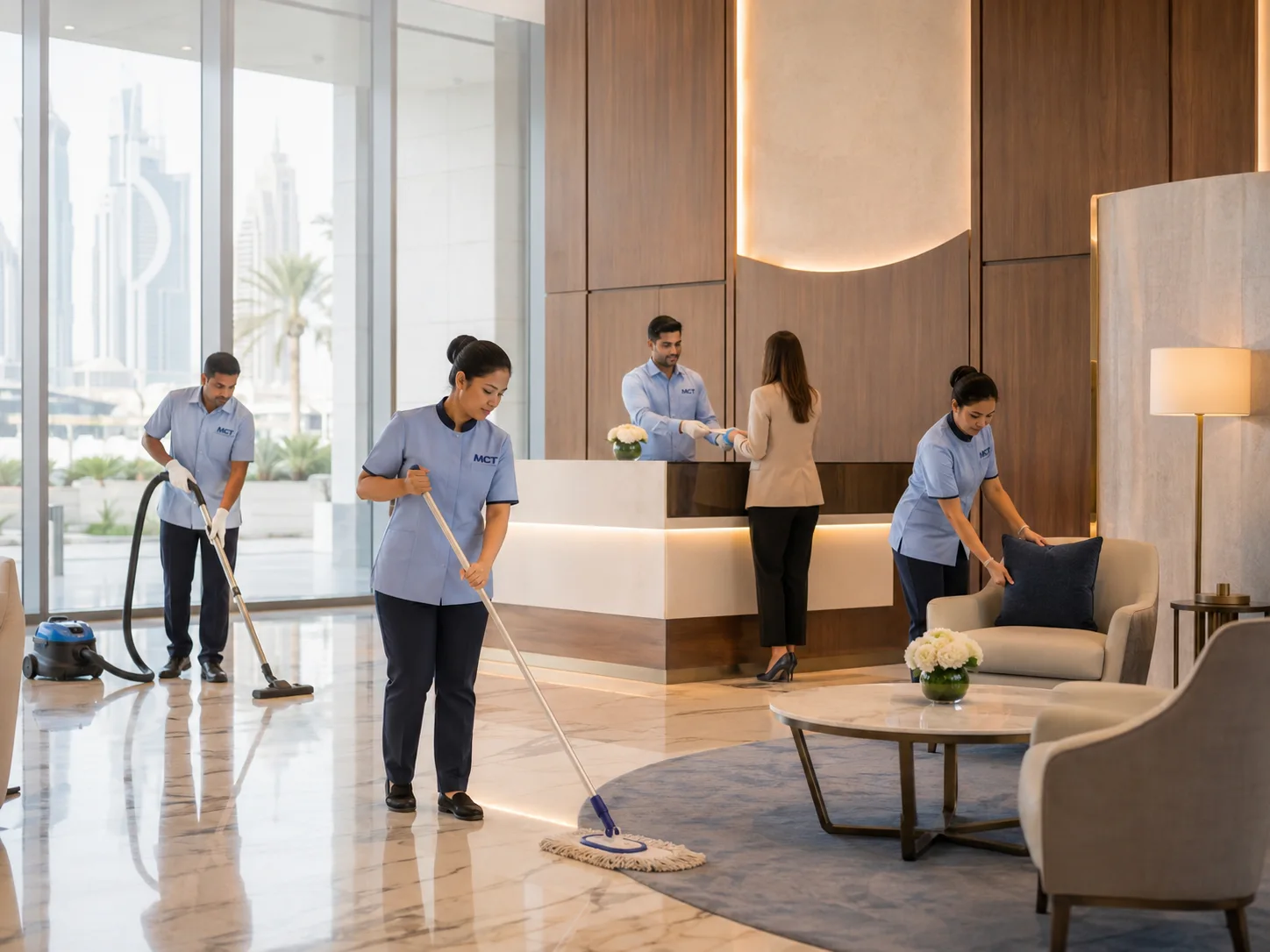Commercial cleaning and hospitality support in Qatar