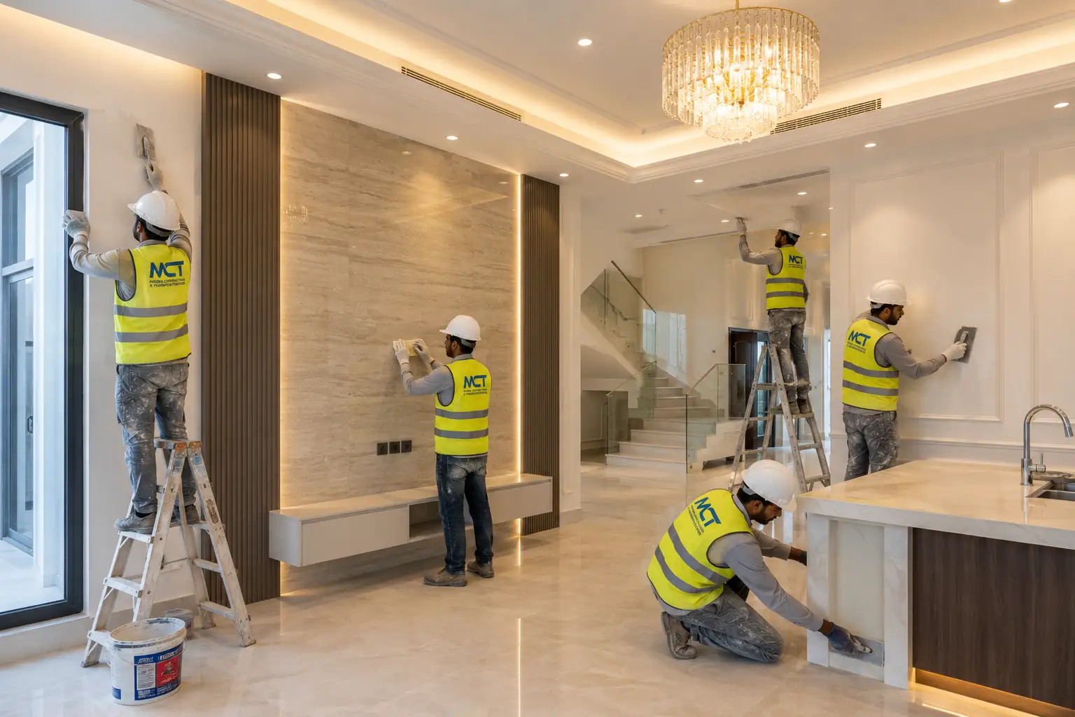Villa structural and finishing works